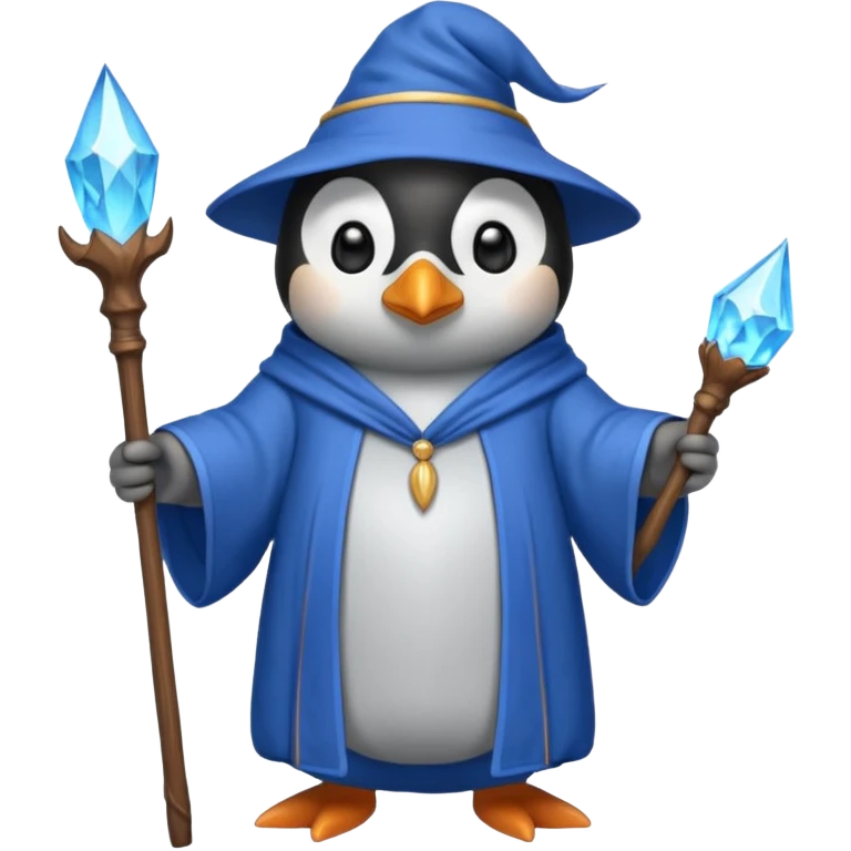 Penguin Wizard emoji
