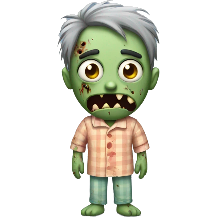 A zombie in pajamas emoji