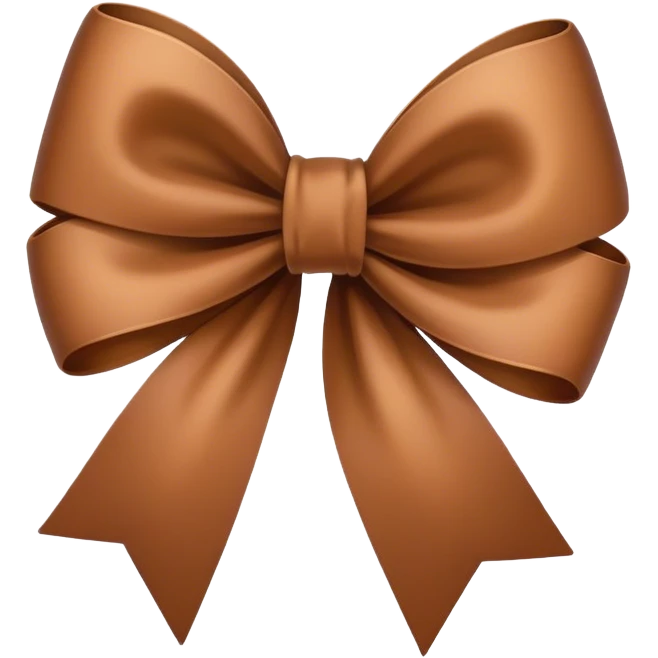 Brown bow  emoji