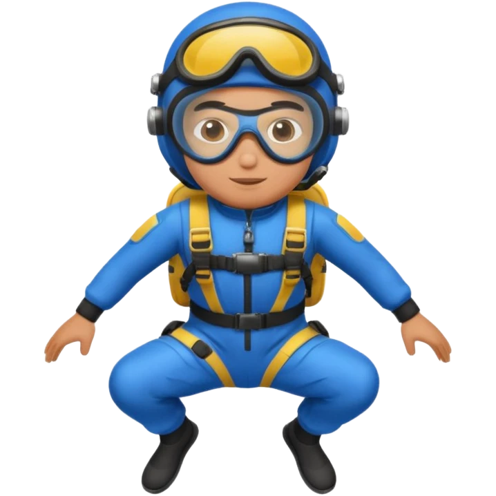 parachute diver emoji