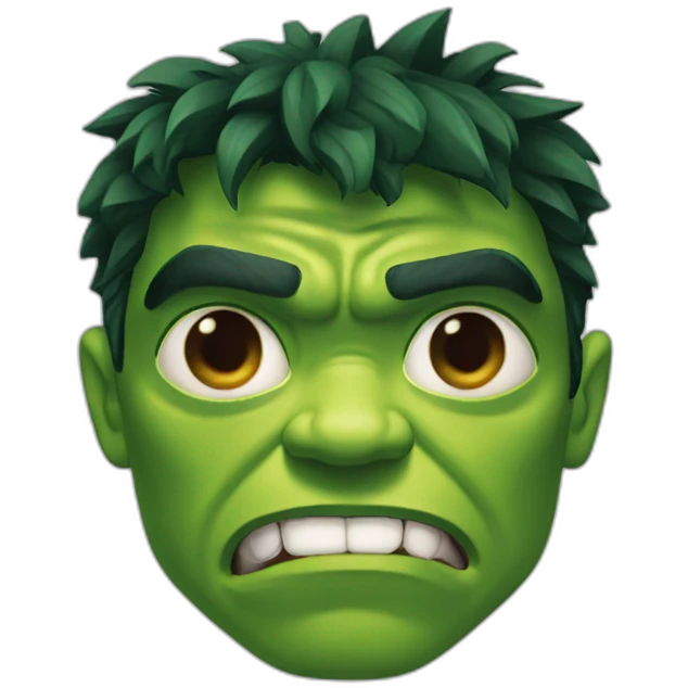 hulk heart in eyes emoji