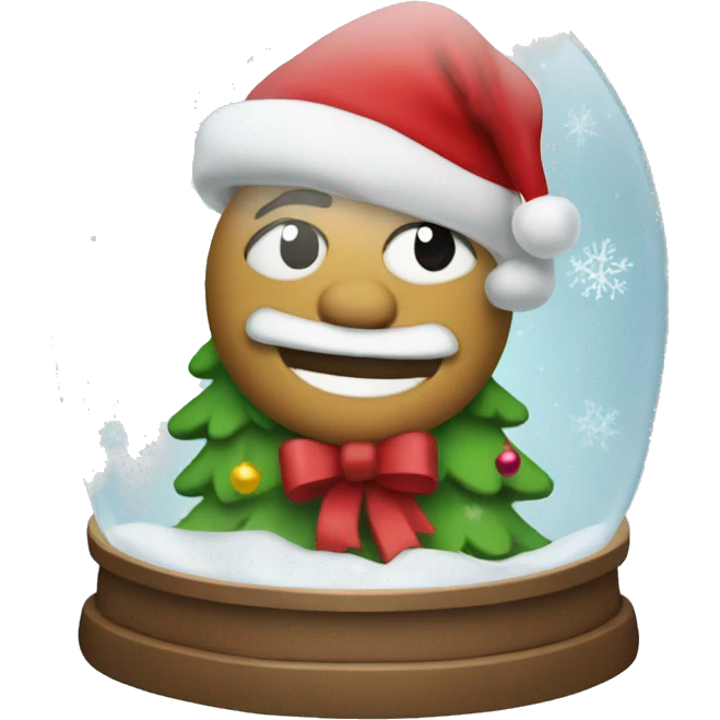 Christmas snowglobe emoji