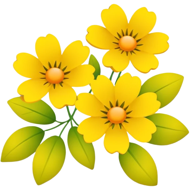 sarı çiçekl emoji