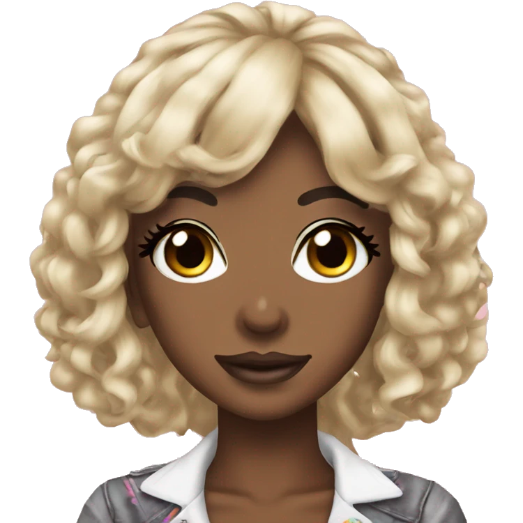 Gyaru black girl emoji