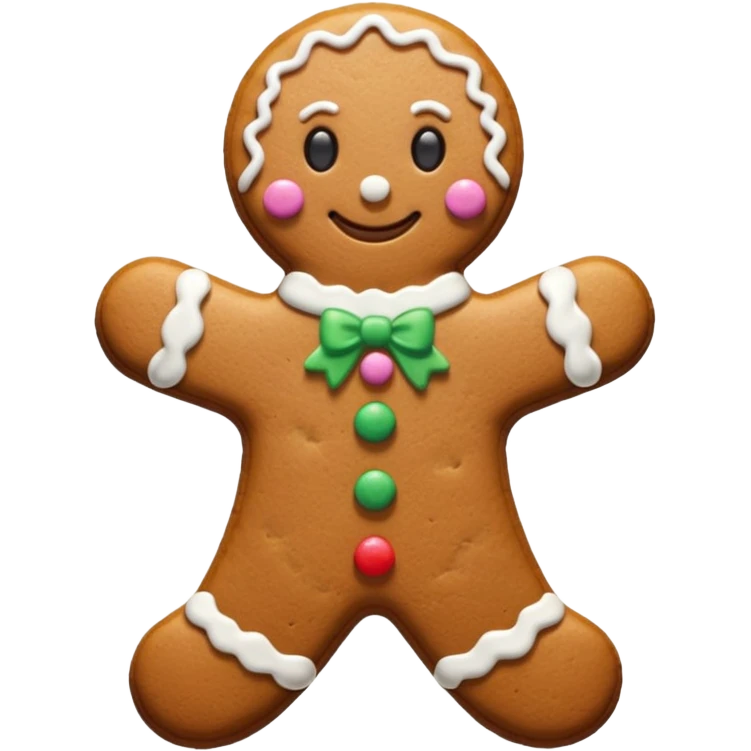 Gingerbread stylised emoji