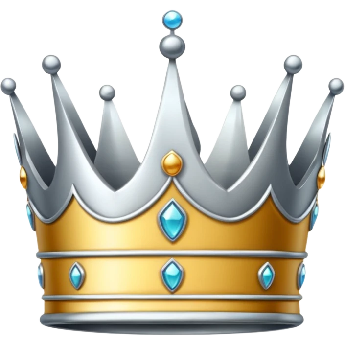 silver crown emoji