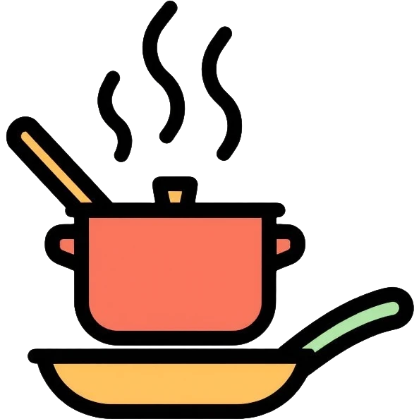 cooking with pot and pan emoji