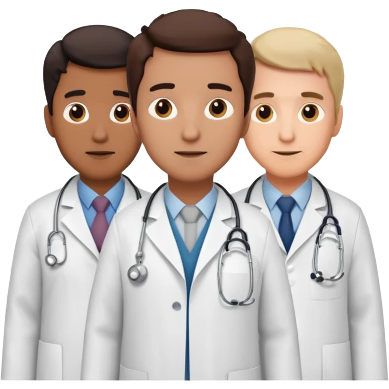 5 doctor staff all men make the differ in age emoji
