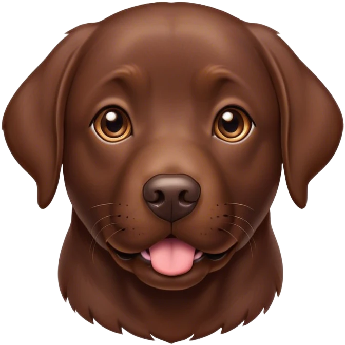 Chocolate Labrador emoji