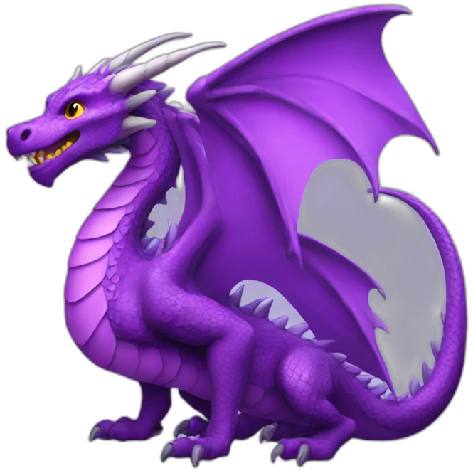 dragon purple emoji