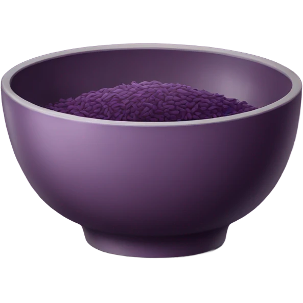a bowl of korean purple rice emoji