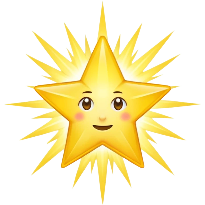 star with long rays without face  emoji