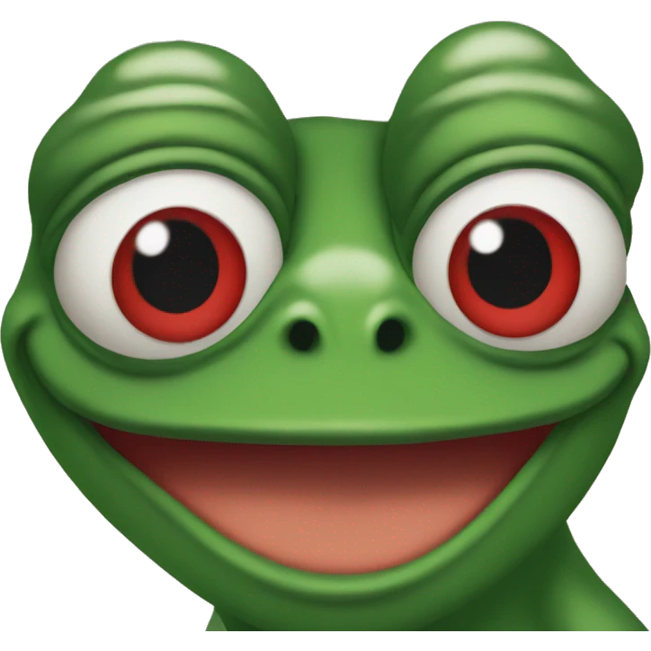 pepe the frog red eyes emoji