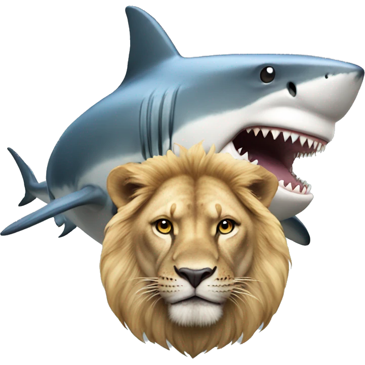 shark with lion emoji