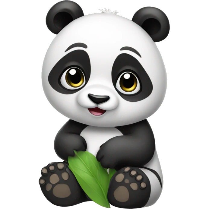 A beautiful panda  emoji