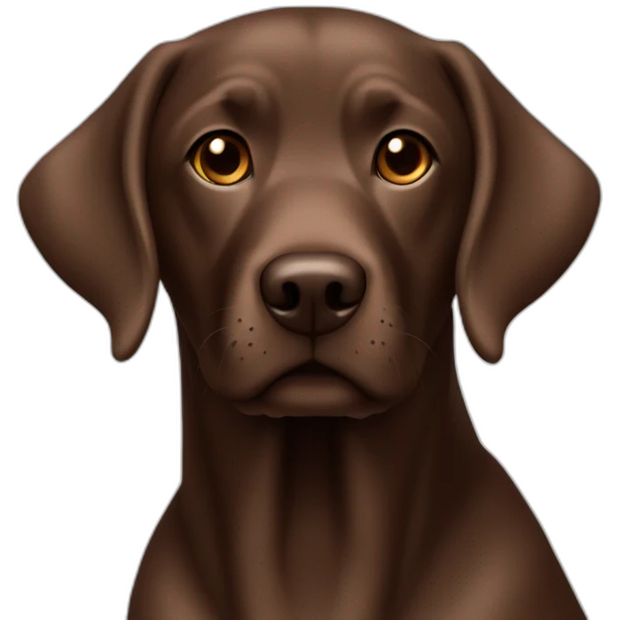 labrador Retriver chocolate color emoji