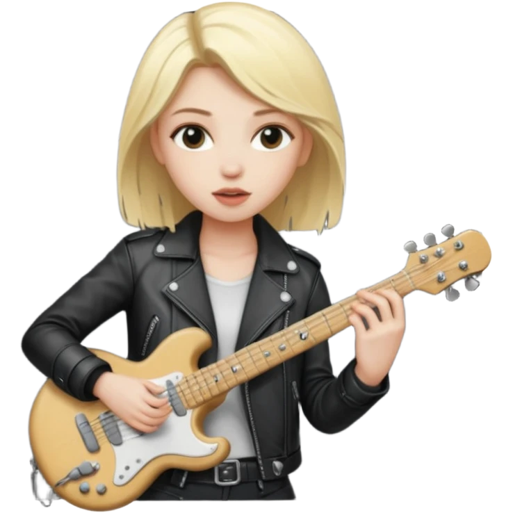 rock player girl emoji