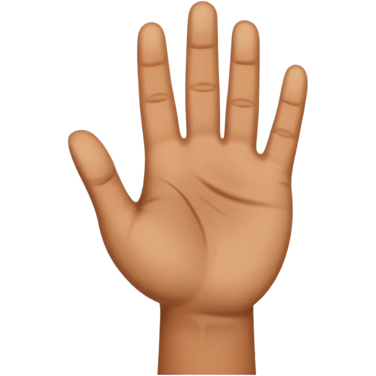 show hand emoji