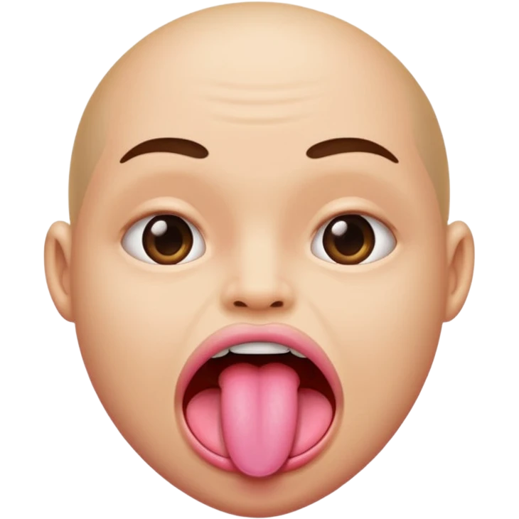 make tongue longer emoji
