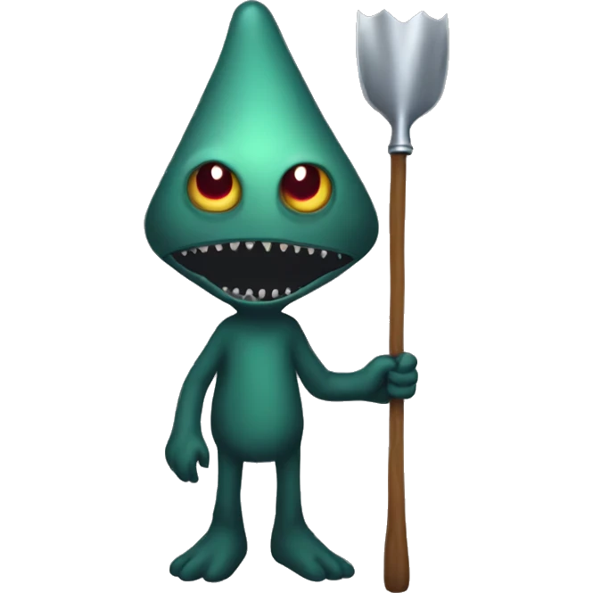 Flatwoods-monster with spade emoji