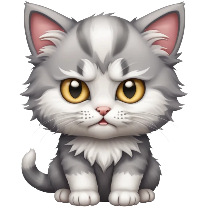 Angry kitten emoji