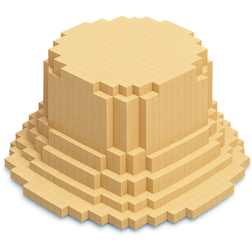 beige Kangol hat emoji