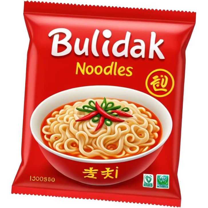 Buldak noodles packet emoji