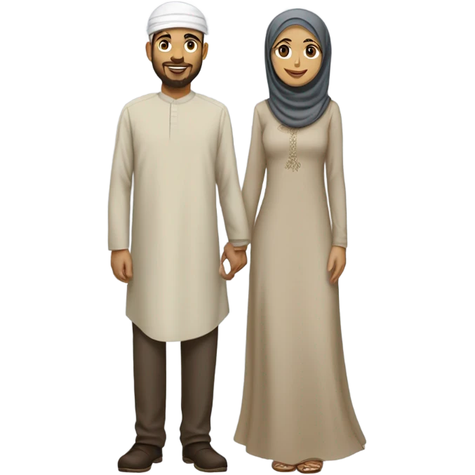 Muslim couple emoji