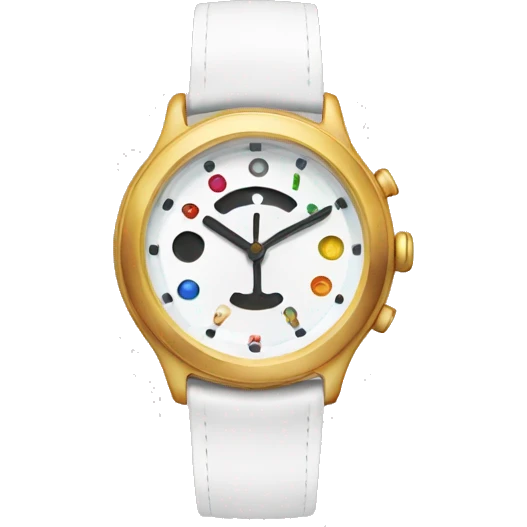 Make it a round watch, from 1 to 12.  emoji