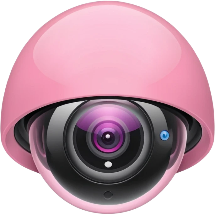 Security Camera pink  emoji