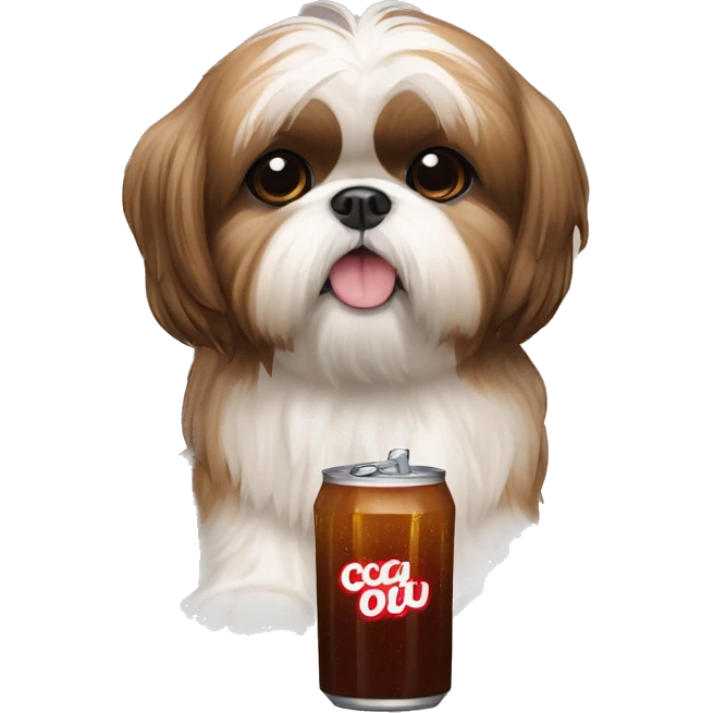 Shih tzu con cola  emoji