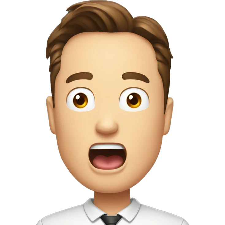 Elon Musk yelling emoji