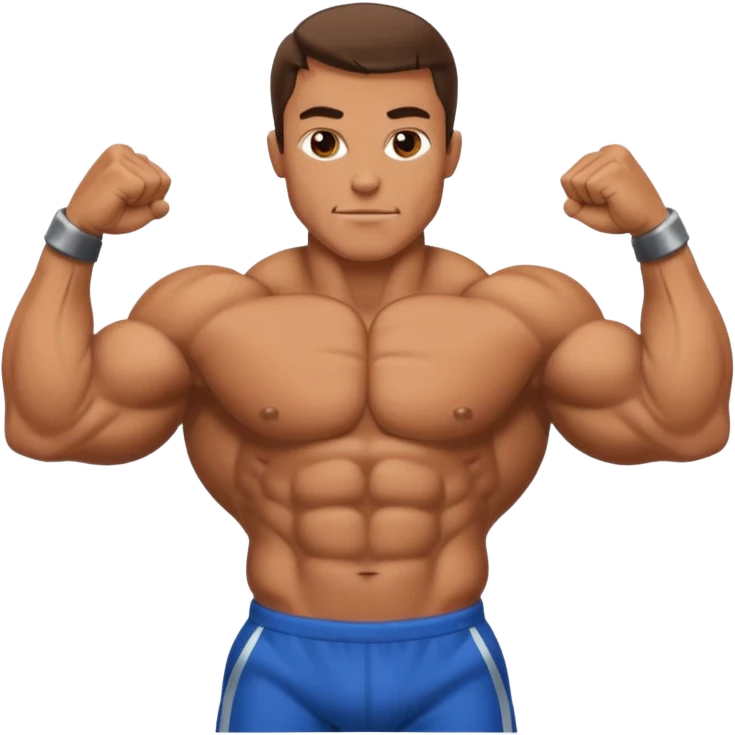 bodybuilder posing emoji