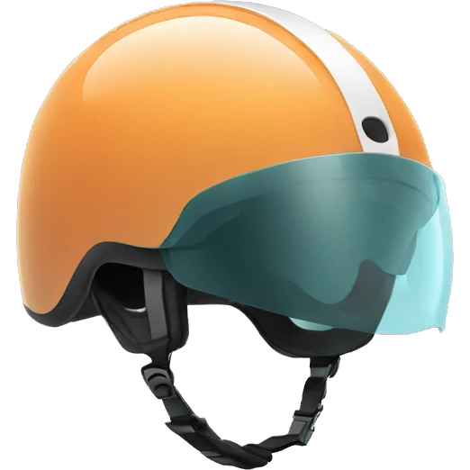 bike helmet with tinted visor emoji