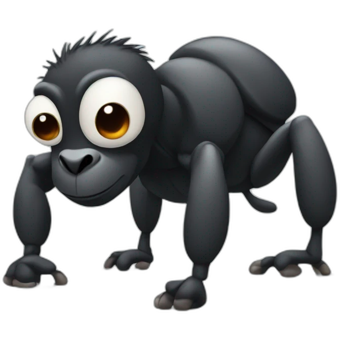 ant with gorilla emoji