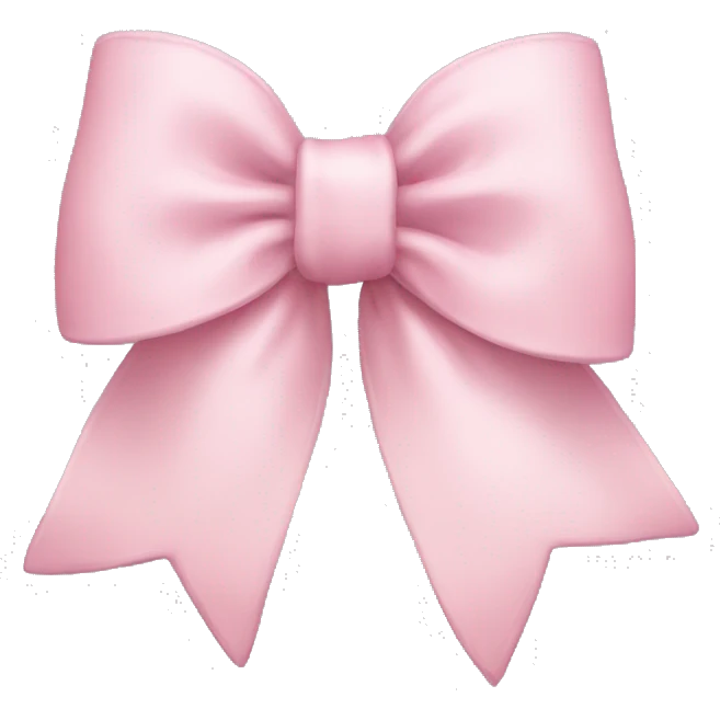 Light pink bow emoji