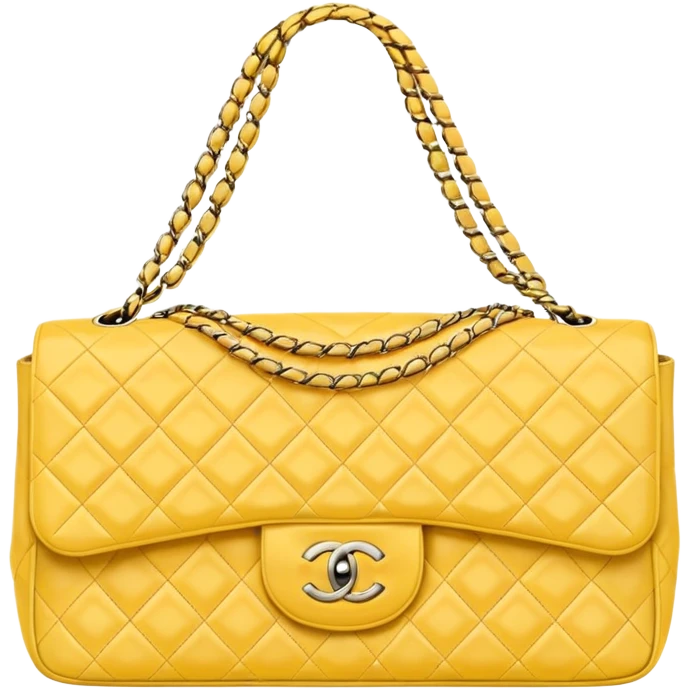 light yellow chanel bag emoji