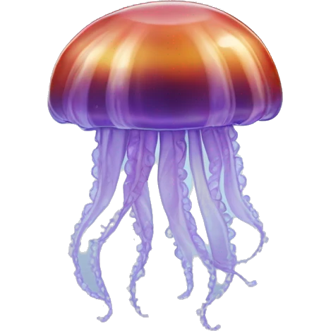 jelly fish in sea emoji