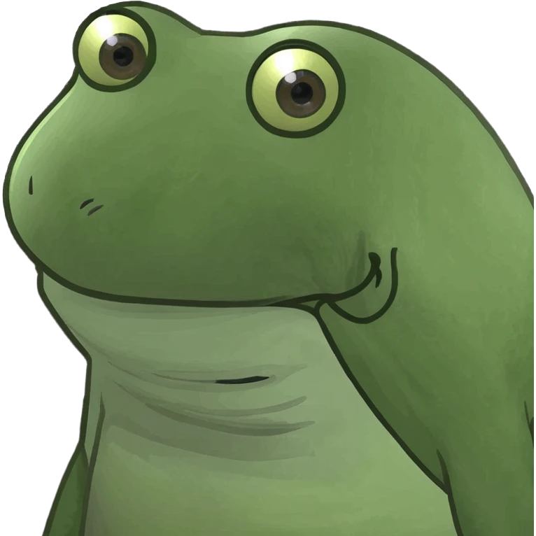 green bufo frog meme face emoji