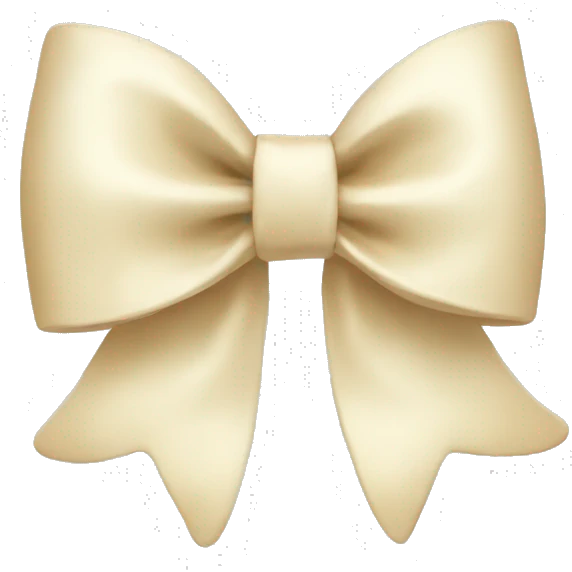 Cream Bow  emoji