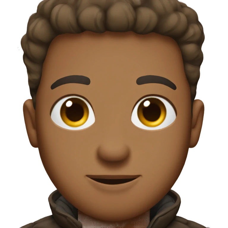 brown puffer jacket emoji