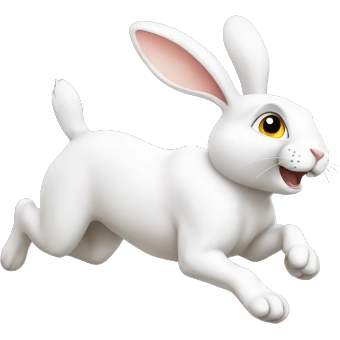 rabbit running emoji