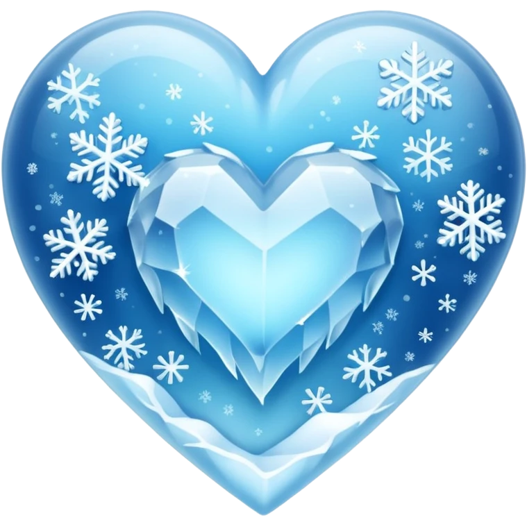 winter-themed heart emoji