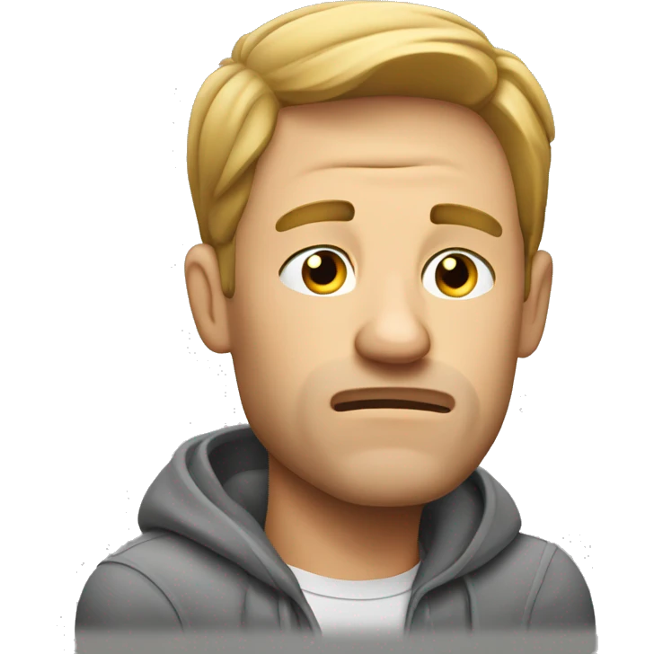 really tired guy from sports betting emoji