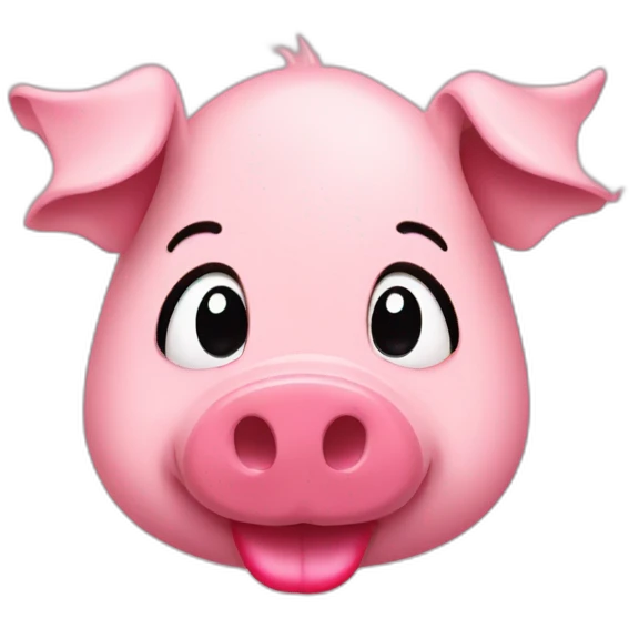 lipstick on a pig emoji