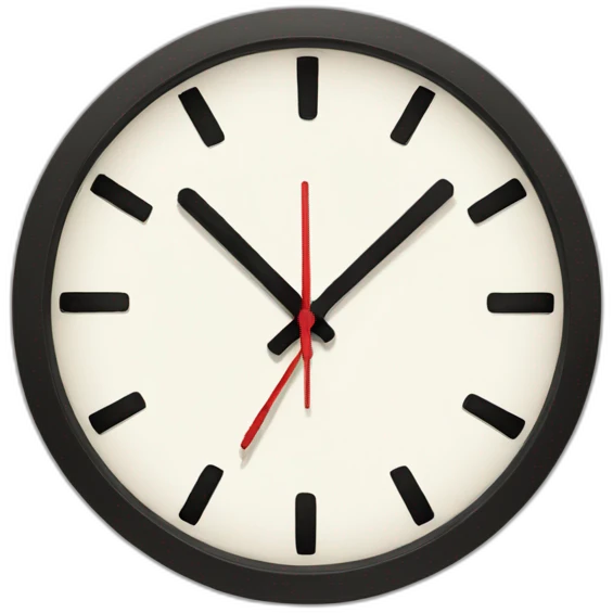 crossed out clock emoji