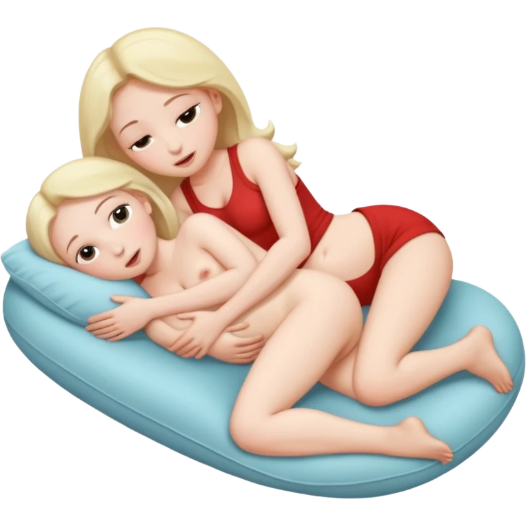 sexual intercourse in fetal position  emoji