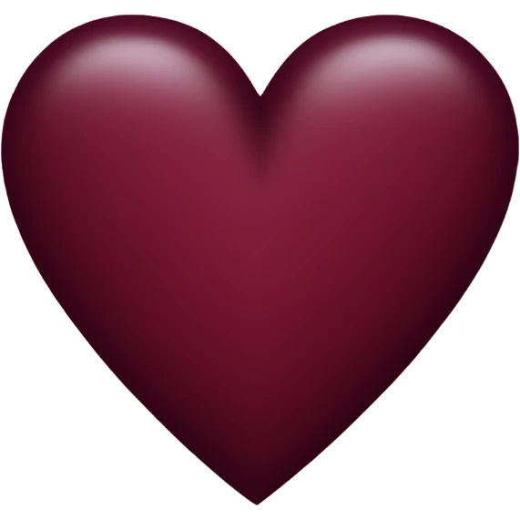 Burgandy heart emoji