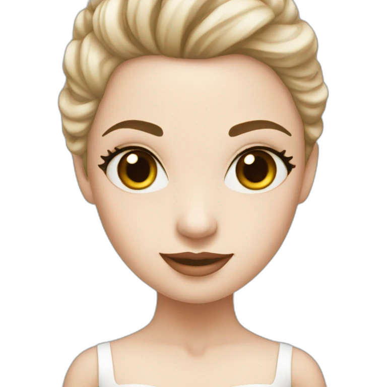 white ballerina emoji