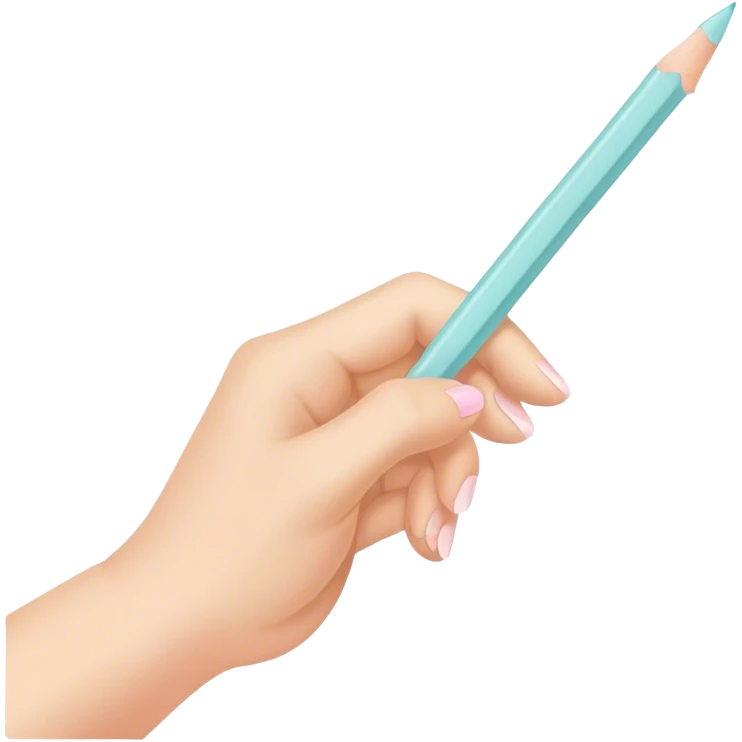 pastel hand 
writes emoji
